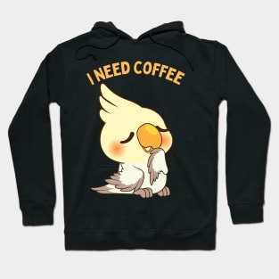 Sleepy bird I need coffee lover coffee addict This Girl Runs On Caffeine And Sarcasm Funny Hoodie